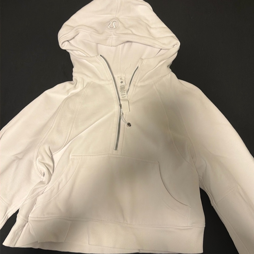 Lululemon White Scuba Hoodie